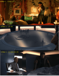 XMen1 Dispositifs spaciaux dans X-men 1