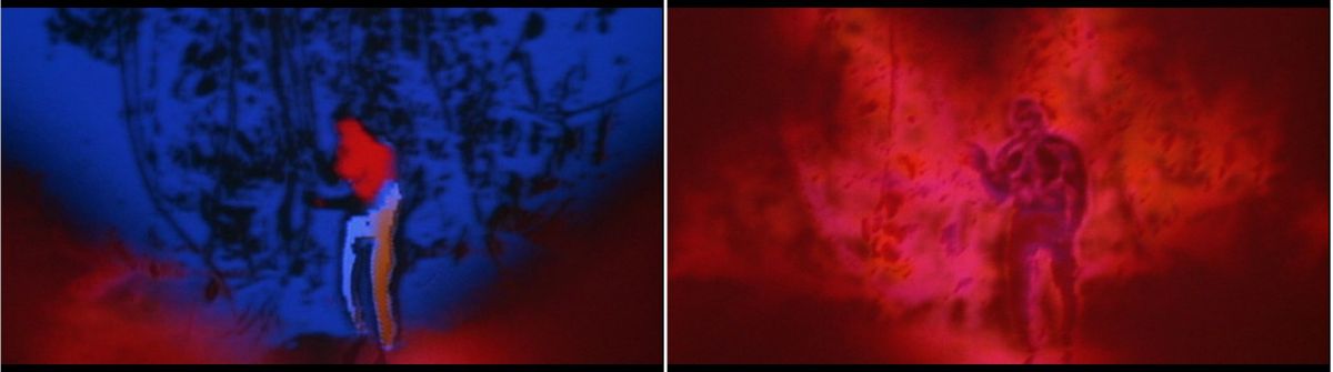 With and without the Predator's mask / Avec et sans le masque du Predator