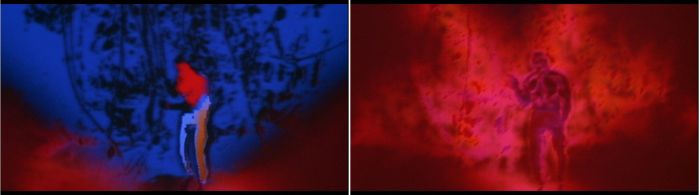 With and without the Predator's mask / Avec et sans le masque du Predator With and without the Predator's mask / Avec et sans le masque du Predator