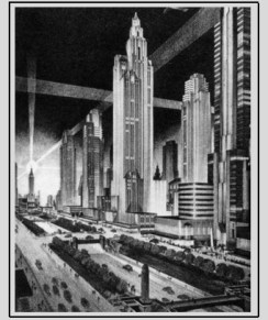 Chrystie-Forsyth Parkway and its skyscrapes Art Deco style, 1929/ Le Chrystie-Forsyth Parkway et ses gratte-ciels art déco, 1929 (source : www.nottingham.ac.uk)