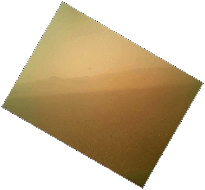 Première photo en couleur prise par Curiosity de la surface de Mars
