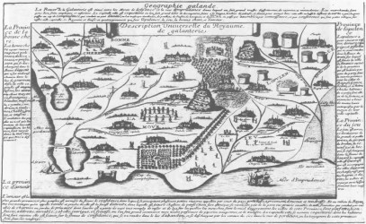 "Histoire du temps, ou Relation du Royaume de Coquetterie. Extraite du dernier voyage des Holandois aux Indes du Levant" de François Hédelin dAubignac, 1654)