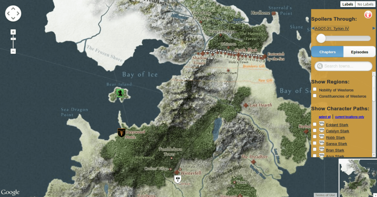 Westeros et Essos map (quartermaester.info) / Carte de Westeros et Essos (quartermaester.info)