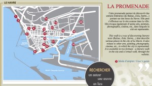 Carte de la promenade Littéraire