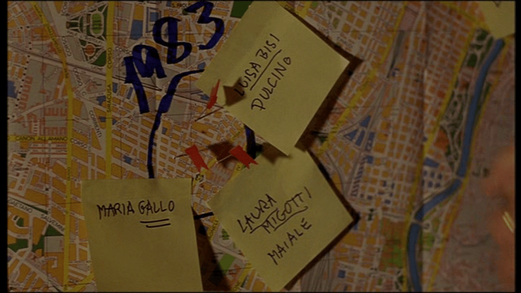 Police captain Moretti's map / La carte du Commissaire Moretti